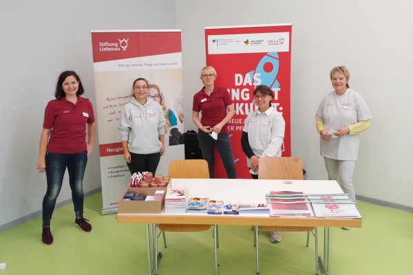 Das Team der Stiftung Liebenau in Kißlegg informierte rund ums Thema Pflege.